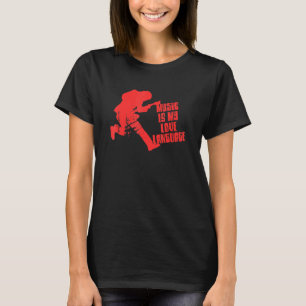 Musik ist meine Liebessprache Gitarrespieler T-Shirt