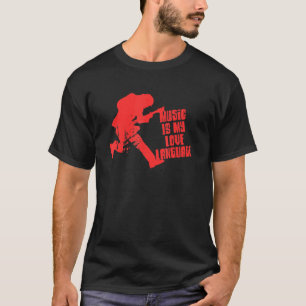 Musik ist meine Liebessprache Gitarrespieler T-Shirt