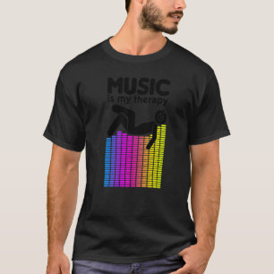 Musik ist meine Therapie Equalizer Dj Rainbow Soun T-Shirt