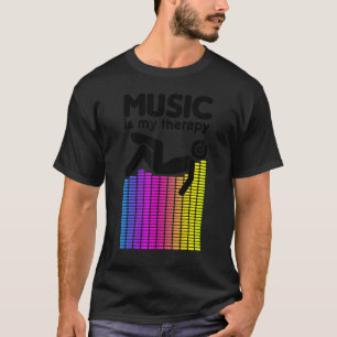Musik ist meine Therapie Equalizer Dj Rainbow Soun T-Shirt