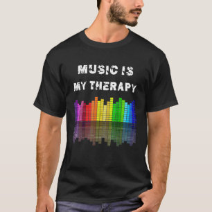Musik ist meine Therapie Equalizer DJ TShirts Musi