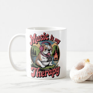 Musik ist meine Therapie Keramik-Tasse Kaffeetasse