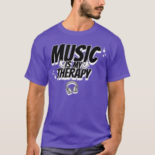 Musik ist meine Therapie Musik Musiker Kopfhörer M T-Shirt