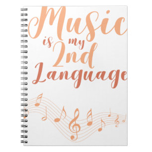 Musik ist meine zweite Sprach2. Sprachmusik Notizblock