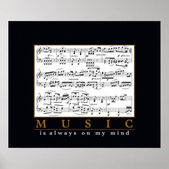 Musik ist mir immer im Kopf Poster (Vorne)