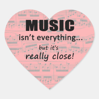 Musik ist nicht alles Heart Sticker