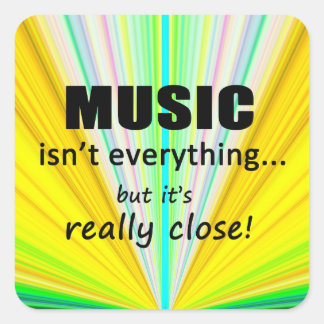 Musik ist nicht alles Square Sticker