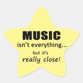 Musik ist nicht alles Star Sticker