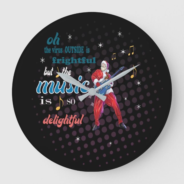 Musik ist so angenehm große wanduhr (Vorderseite)