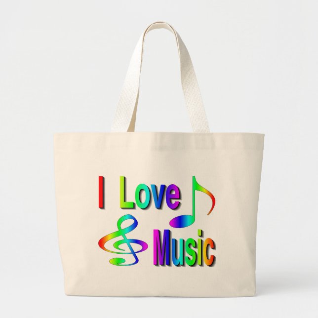 Musik Jumbo Stoffbeutel (Vorne)