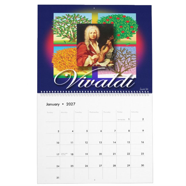 MUSIK-KALENDER KALENDER (Jan 2027)