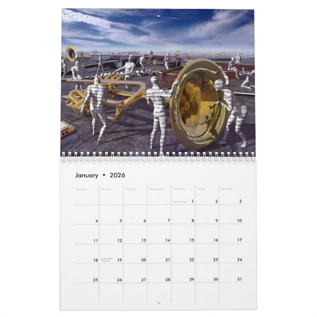 Musik-Kalender Kalender (Jan 2026)