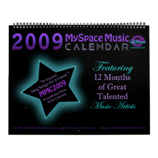 MUSIK-KALENDER MMC 2009 MYSPACE - ursprüngliche Kalender