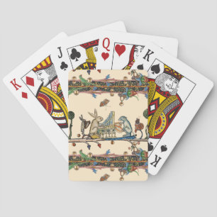 MUSIK, Kaninchen, Hund - MUSIK, MITTELALTERLICHE B Spielkarten