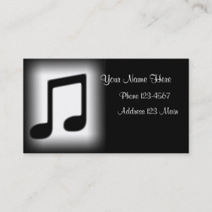 Musik-Karte Visitenkarte