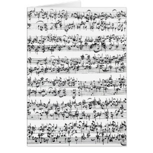 Musik-Kerbe von Johann Sebastian Bach