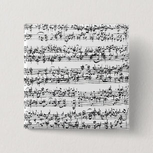 Musik-Kerbe von Johann Sebastian Bach Button