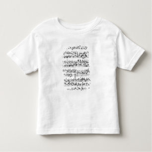 Musik-Kerbe von Johann Sebastian Bach Kleinkind T-shirt
