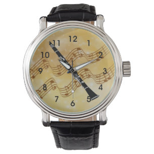 Musik - Klarinettendesign Armbanduhr