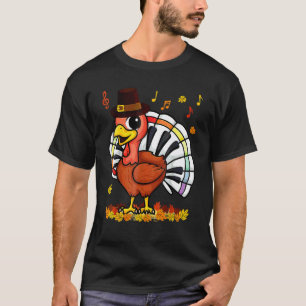 Musik Klavierlehrer Musik Süße Truthahn Dankfest T-Shirt
