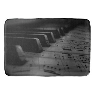 Musik Klaviertasten Badematte