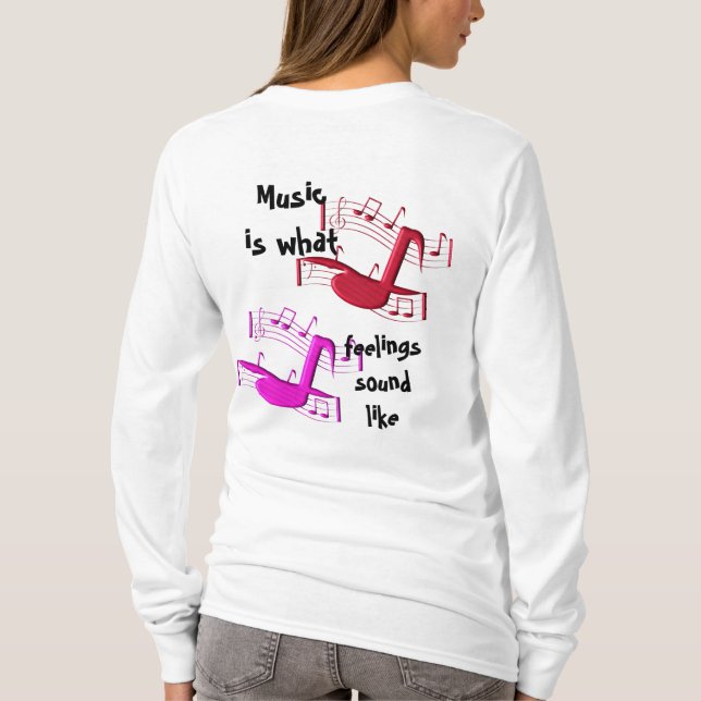 Musik klingt nach T-Shirt (Rückseite)