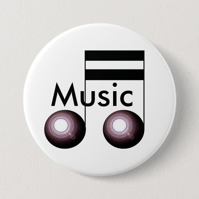 Musik-Knopf-Button-Musiker-Lehrer-Band Button (Vorderseite)