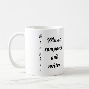 Musik-Komponist und Verfasser Tasse