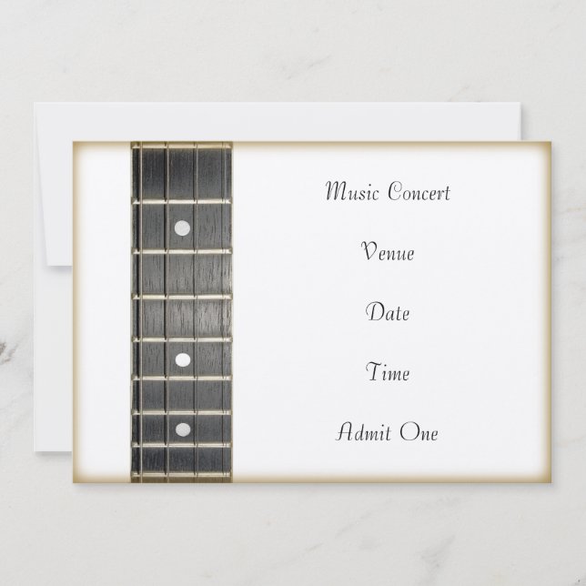 Musik-Konzert-Aufnahme-Karten-Einladungs-Karte Einladung (Vorderseite)