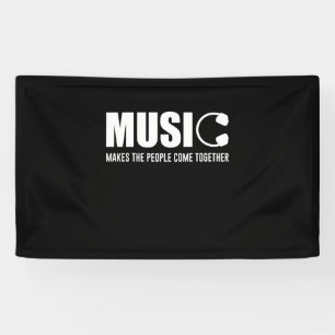 Musik lässt die Menschen zusammenkommen Banner