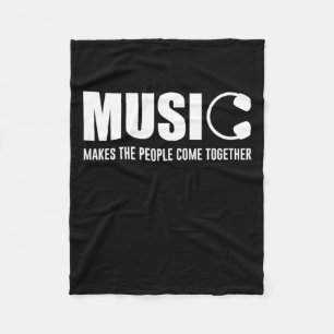 Musik lässt die Menschen zusammenkommen Fleecedecke