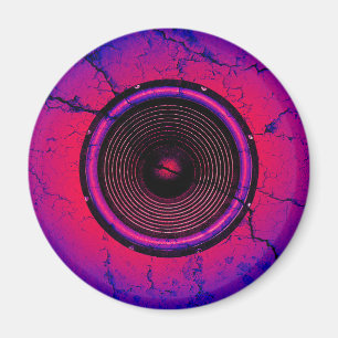 Musik-Lautsprecher an einer knackigen Wand Magnet