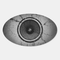 Musik-Lautsprecher an einer knackigen Wand