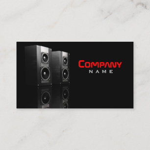Musik-Lautsprecher-Geschäfts-Karte Visitenkarte