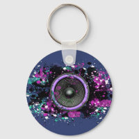 Musik-Lautsprecher und übereinander gelegte Farbe