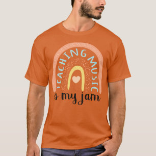 Musik lehren ist mein Jam II Boho Rainbow T-Shirt