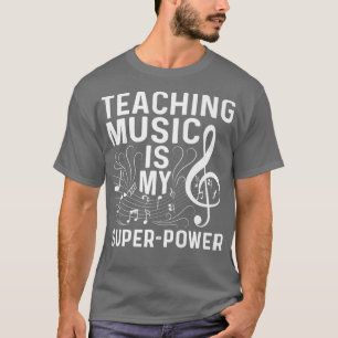 Musik lehren ist mein SuperPower Pianist Outfit Pi T-Shirt