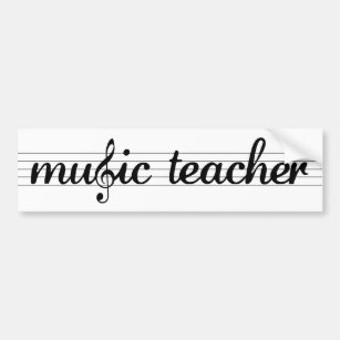 Musik-Lehrer-Autoaufkleber Autoaufkleber