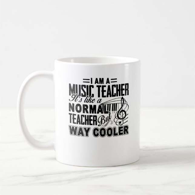 Musik-Lehrer-coolere Tasse (Links)