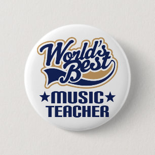Musik-Lehrer-Geschenk Button