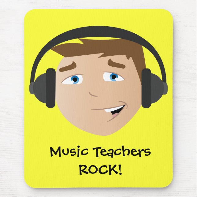 Musik-Lehrer-Rock! Mousepad (Vorne)