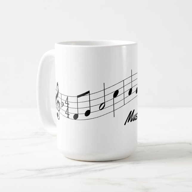 Musik-Lehrer-Tasse kundengerecht Tasse (Vorderseite Links)