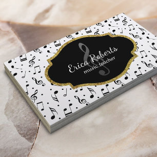 Musik-Lehrer-vernehmbares Trainer-Sänger-Musical Visitenkarte