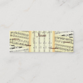 Musik-Lehrer-Visitenkarte - kundengerecht Mini Visitenkarte