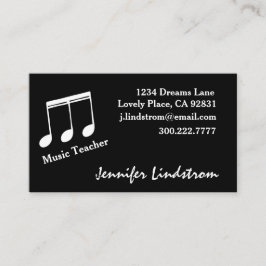 MUSIK-LEHRER Visitenkarte-Schablone Visitenkarte