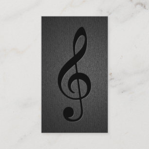 Musik-Lehrermusikalisches Clef-Symbol-elegantes Visitenkarte