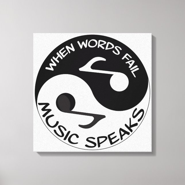 Musik Leinwanddruck (Vorderseite)