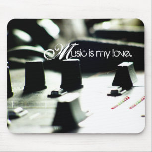 Musik-Liebe-Mischer Mousepad