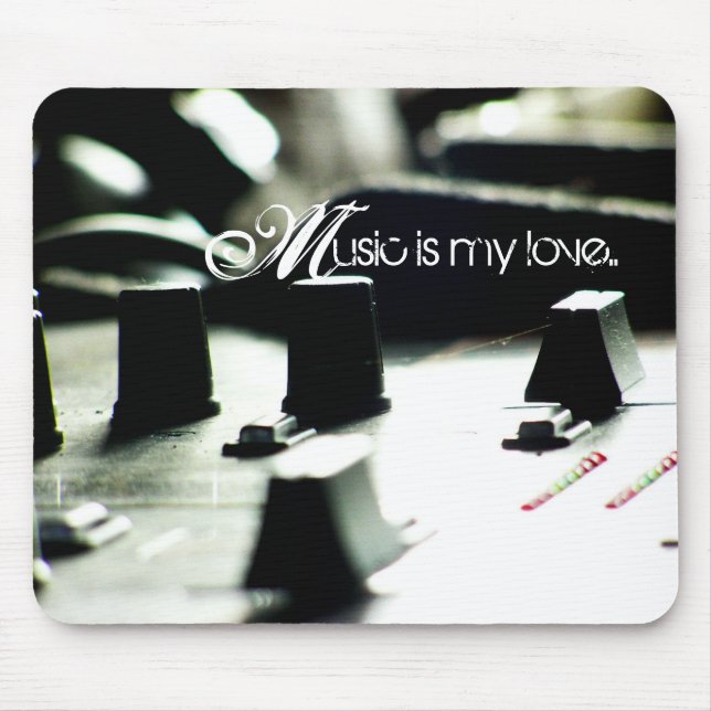 Musik-Liebe-Mischer Mousepad (Vorne)
