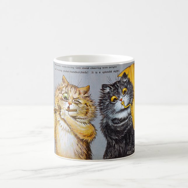 Musik liebende Katzen, Louis Wain Kaffeetasse (Mittel)